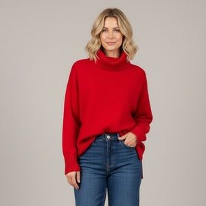 Bartolini Wool Cashmere Blend Red
Turtleneck Sweater